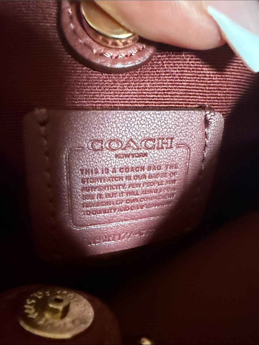 Coach Pink bucket bag Crossbody with unbranded Charm - Picture 4 of 9
